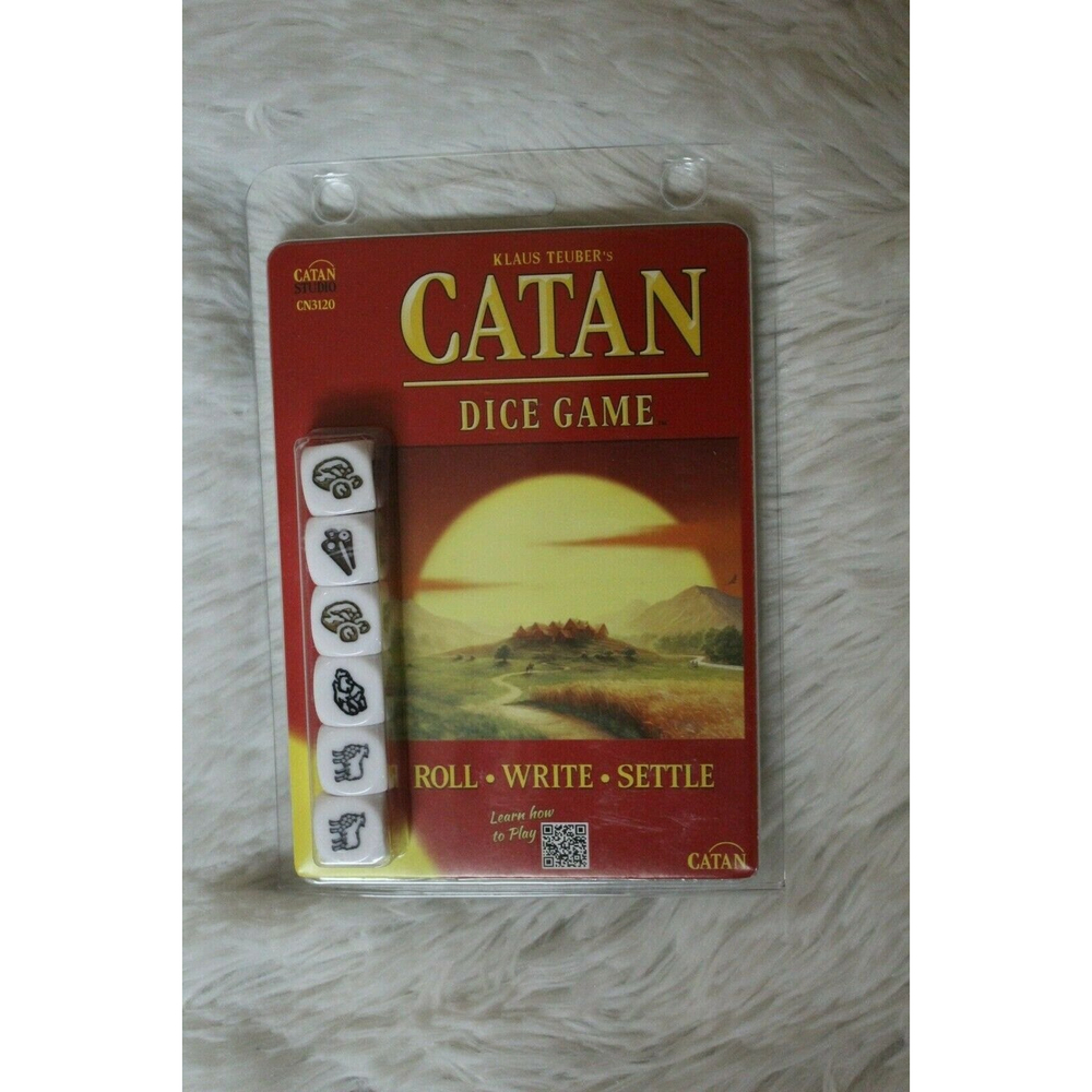 NEW CATAN DICE GAME Settlers of Catan Klaus Teuber - Roll,Write,Settle Clamshell